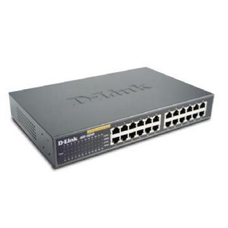 SWITCH D-LINK 24 PUERTOS 10-100 RACK 19" - Imagen 1