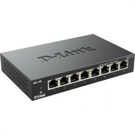 SWITCH D-LINK 8 PUERTOS 10-100-1000 METALICO - Imagen 1