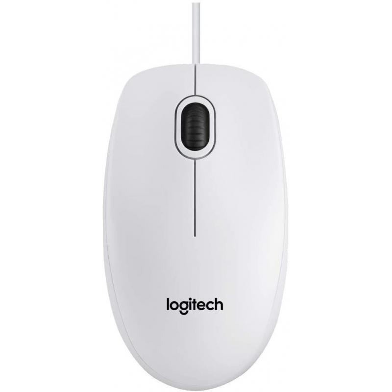 RATON LOGITECH B100 OPTICO USB BLANCO - Imagen 1