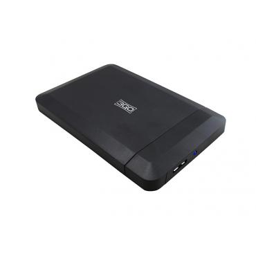 CAJA EXTERNA HDD 2.5" SATA-USB 3.0 SCREWLESS 3GO NEGR - Imagen 1
