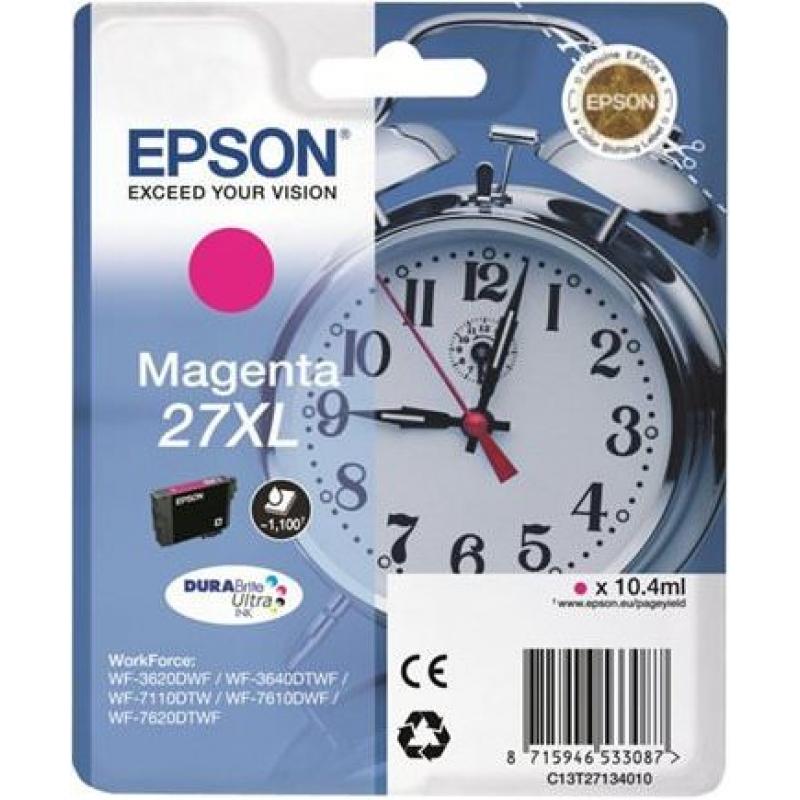 CARTUCHO EPSON 27XL MAGENTA WF3620SS - Imagen 1