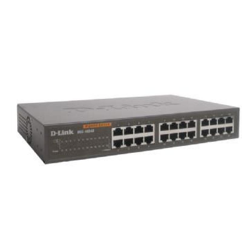 SWITCH D-LINK 24 PUERTOS 10-100-1000 RACK 19" - Imagen 1