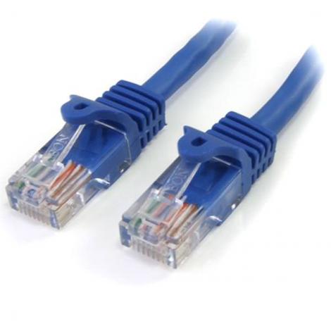 STARTECH CABLE ETHERNET 2M UTP AZUL CAT5E RJ45 - Imagen 1