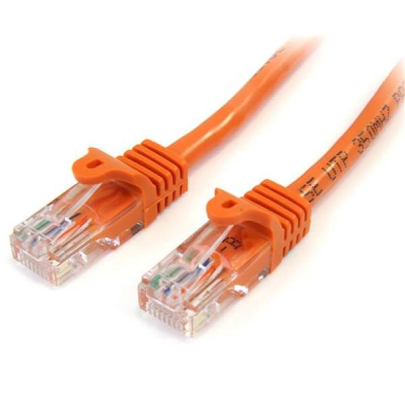 STARTECH CABLE ETHERNET 2M UTP NARANJA CAT5E RJ45 - Imagen 1