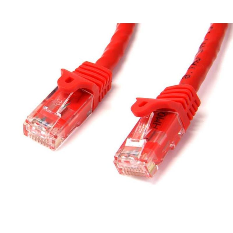 STARTECH CABLE RED ETH. CAT6 SIN ENGANCHE 5M ROJO - Imagen 1