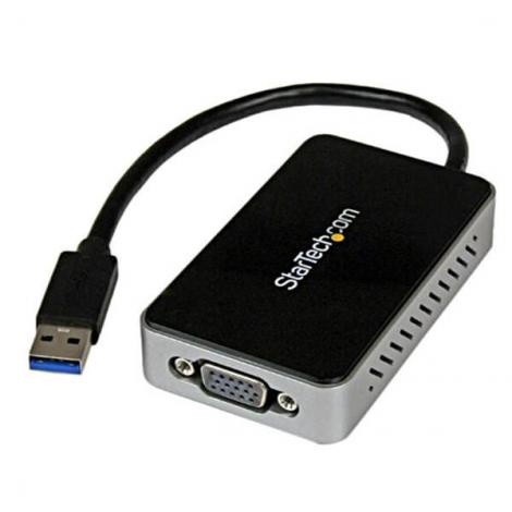 STARTECH ADAPTADOR VIDEO EXTERNO USB A VGA CON HUB - Imagen 1