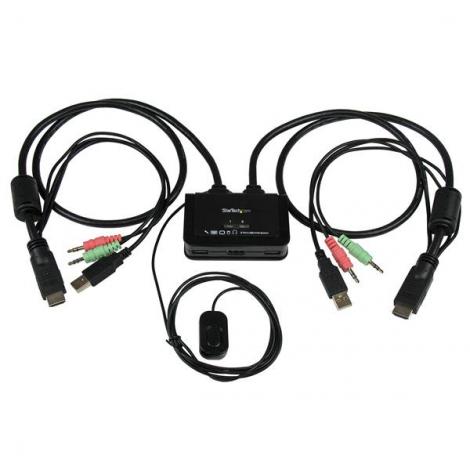 STARTECH CONMUTADOR SWITCH KVM 2 PUERTOS HDMI® USB - Imagen 1