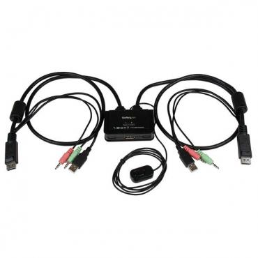 STARTECH CONMUTADOR SWITCH KVM 2 PUERTOS DISPLAYPO - Imagen 1