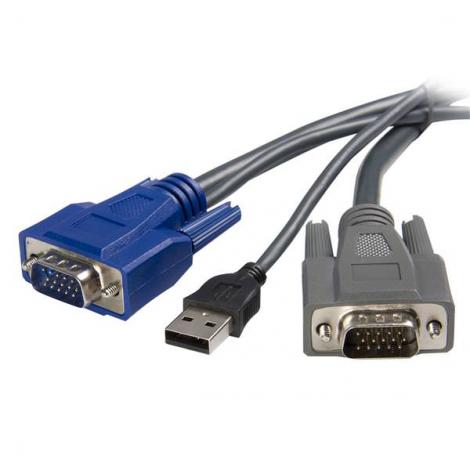 STARTECH CABLE KVM ULTRA THIN DELGADO 3M VGA USB 2 - Imagen 1