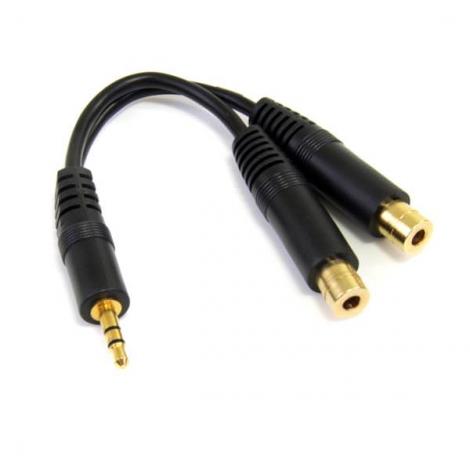 STARTECH CABLE 15CM ADAPTADOR AUDIO DIVISOR AUR - Imagen 1