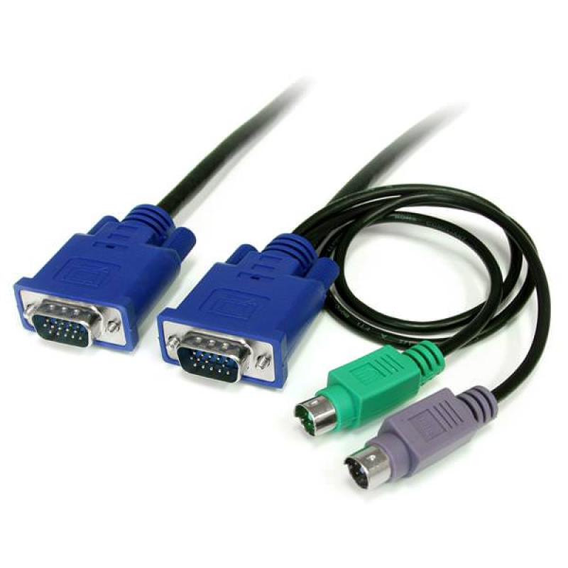 STARTECH CABLE KVM 1,8M ULTRA DELGADO TODO EN UNO - Imagen 1