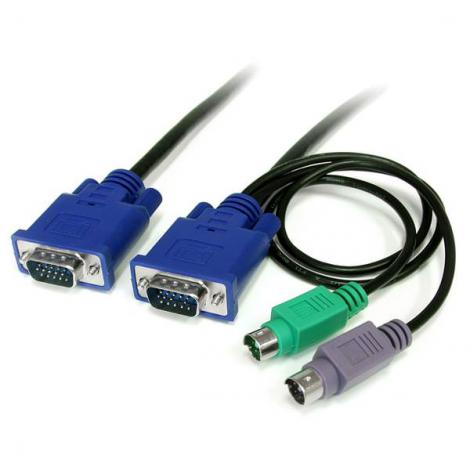 STARTECH CABLE KVM 1,8M ULTRA DELGADO TODO EN UNO - Imagen 1