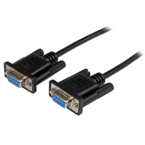 STARTECH CABLE 1M NULO MODEM SERIE RS232 DB9 - HEM - Imagen 1