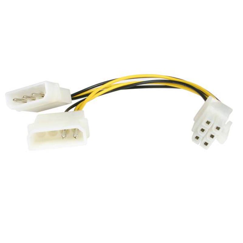 STARTECH CABLE 15CM ADAPTADOR ALIMENTACION LP4 A P - Imagen 1