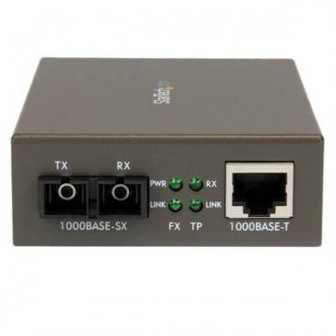 STARTECH CONVERSOR MEDIOS GIGABIT ETH. RJ45 A FIBR - Imagen 1