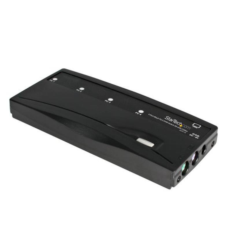 STARTECH JUEGO CONMUTADOR SWITCH KVM 4 PUERTOS VID - Imagen 1