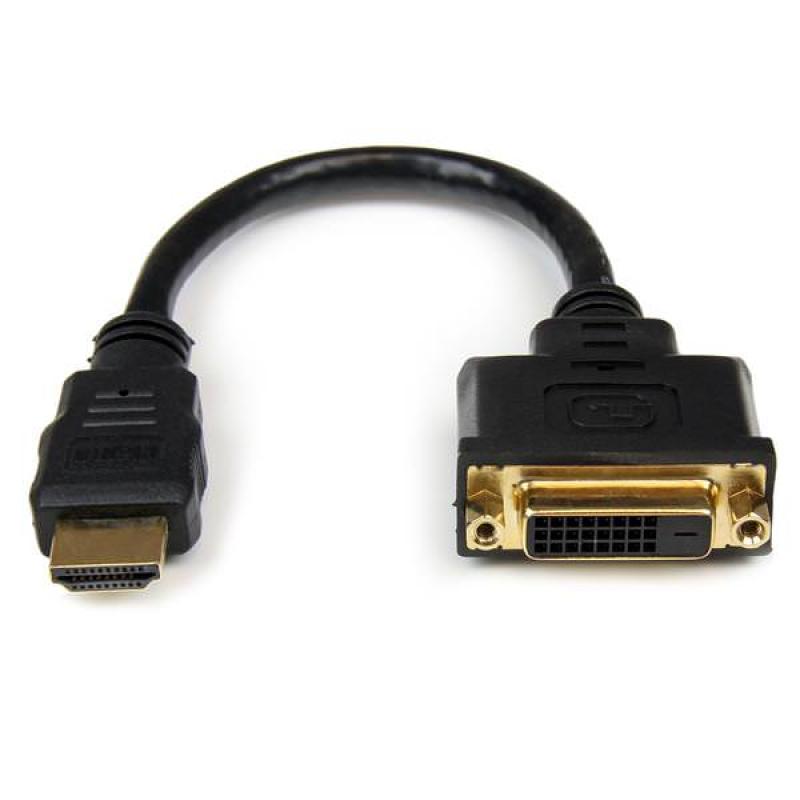 STARTECH ADAPTADOR 20CM HDMI® A DVI - DVI-D HEMBRA - Imagen 1