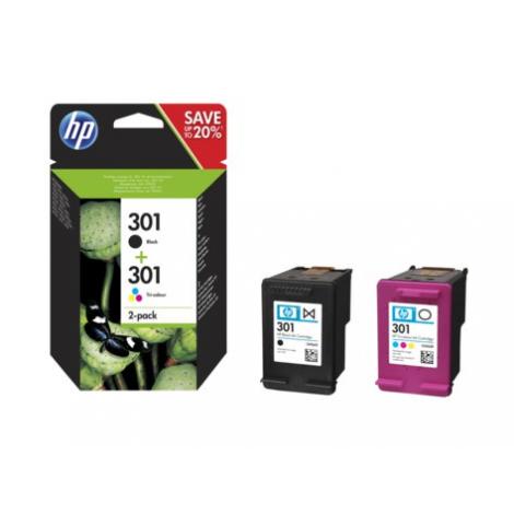 CARTUCHO HP 301 PACK 2 NEGRO-COLOR - Imagen 1