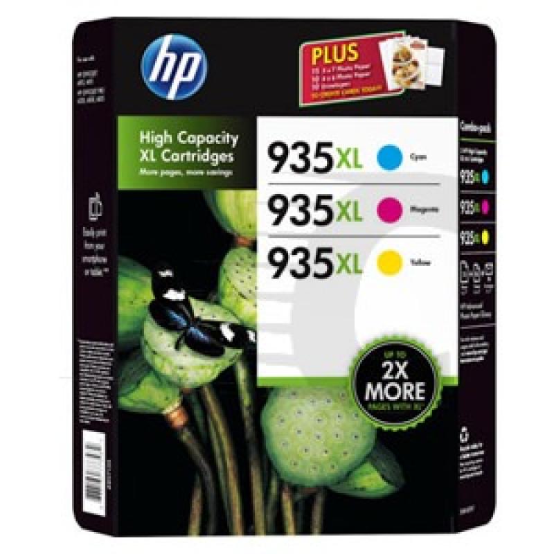 CARTUCHO HP 935XL PACK COLOR 3 - F6U78AE - Imagen 1