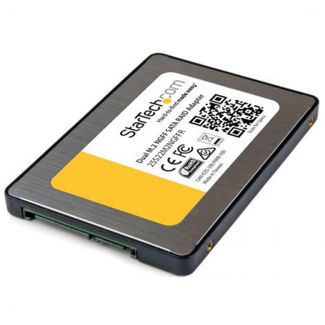 STARTECH ADAPTADOR DOBLE M.2 NGFF A SATA CON RAID - Imagen 1