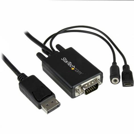 STARTECH CABLE 2M DISPLAYPORT A VGA CON AUDIO - Imagen 1