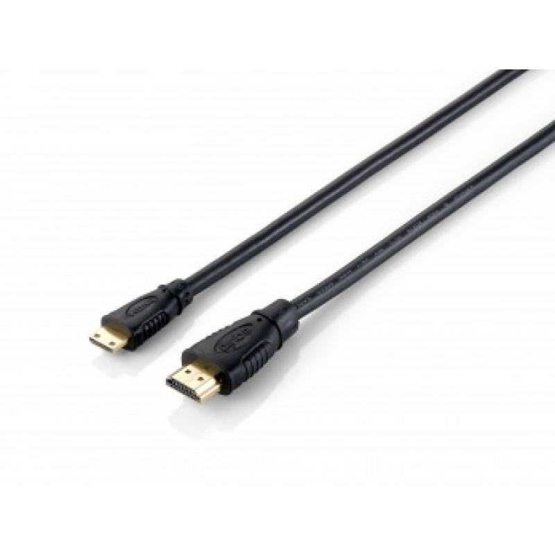 CABLE EQUIP HDMI 1.4 HIGH SPEED A MINI HDMI 1 METR - Imagen 1