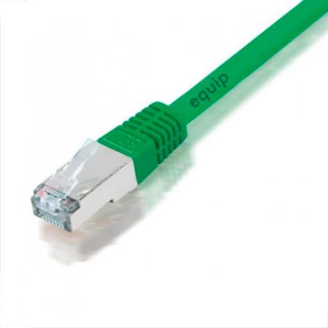 CABLE EQUIP RJ45 LATIGUILLO F-UTP CAT.5E 1M VERDE - Imagen 1