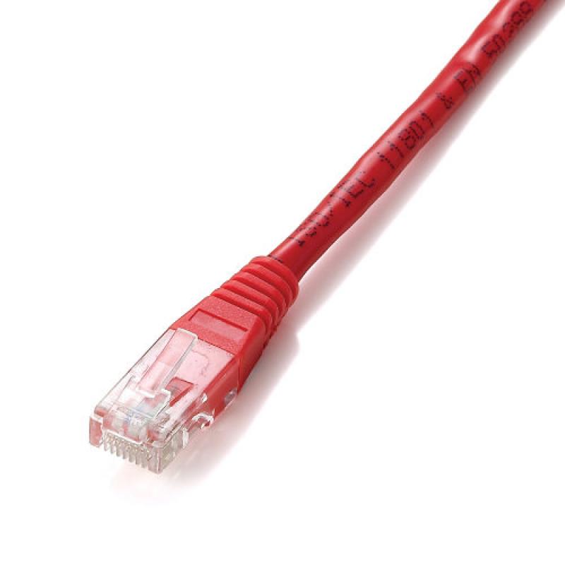 CABLE EQUIP RJ45 LATIGUILLO U-UTP CAT.6 1M ROJO - Imagen 1