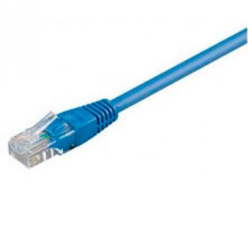 CABLE EQUIP RJ45 LATIGUILLO U-UTP CAT.6 0.25M AZU - Imagen 1