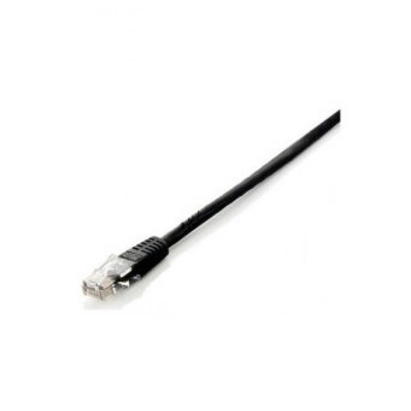 CABLE EQUIP RJ45 LATIGUILLO U-UTP CAT.6 1M NEGRO - Imagen 1