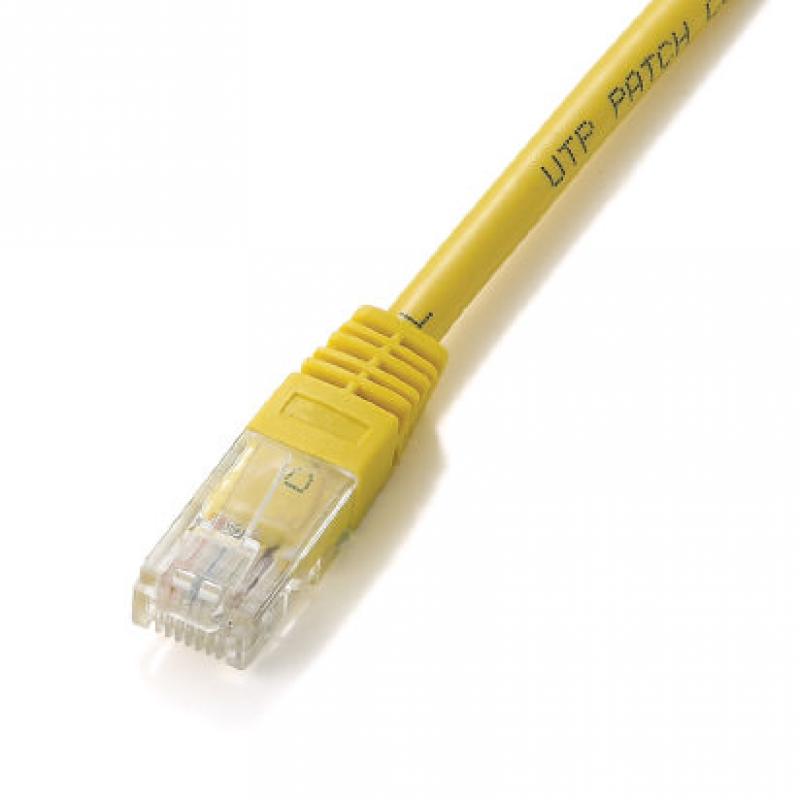 CABLE EQUIP RJ45 LATIGUILLO U-UTP CAT.6 1M AMARIL - Imagen 1