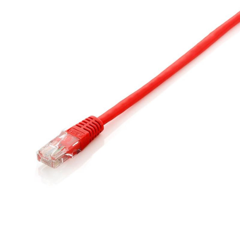 CABLE EQUIP RJ45 LATIGUILLO U-UTP CAT.6 0.25M ROJO - Imagen 1