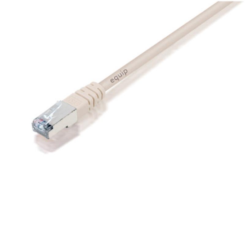 CABLE EQUIP RJ45 LATIGUILLO F-UTP CAT.5E 10M BEIGE - Imagen 1