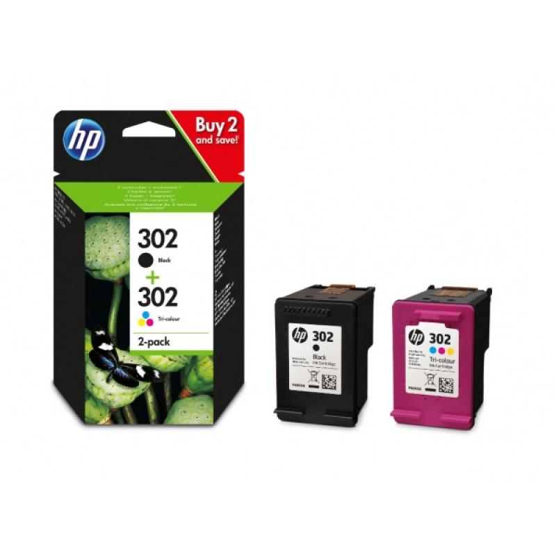 CARTUCHO HP 302 PACK NEGRO + COLOR - Imagen 1