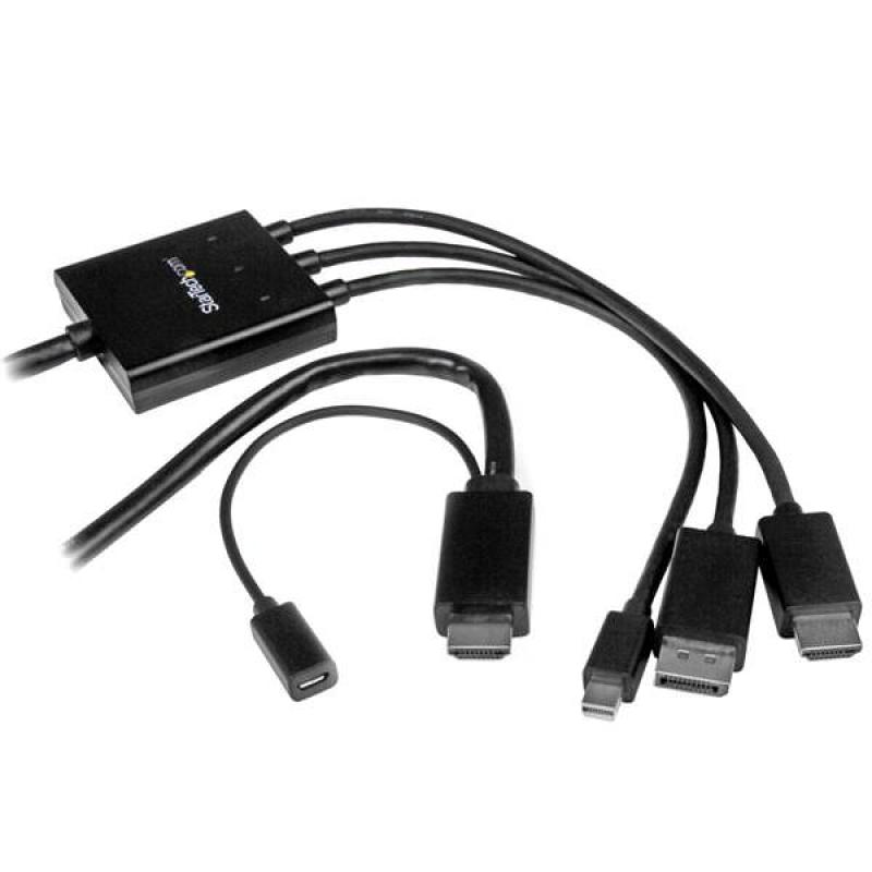 STARTECH CABLE 2M HDMI DISPLAYPORT MINI DP A HDMI - Imagen 1