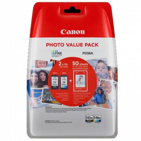 CARTUCHO CANON PG-545XL-CL-546XL NEGRO-COLOR - Imagen 1