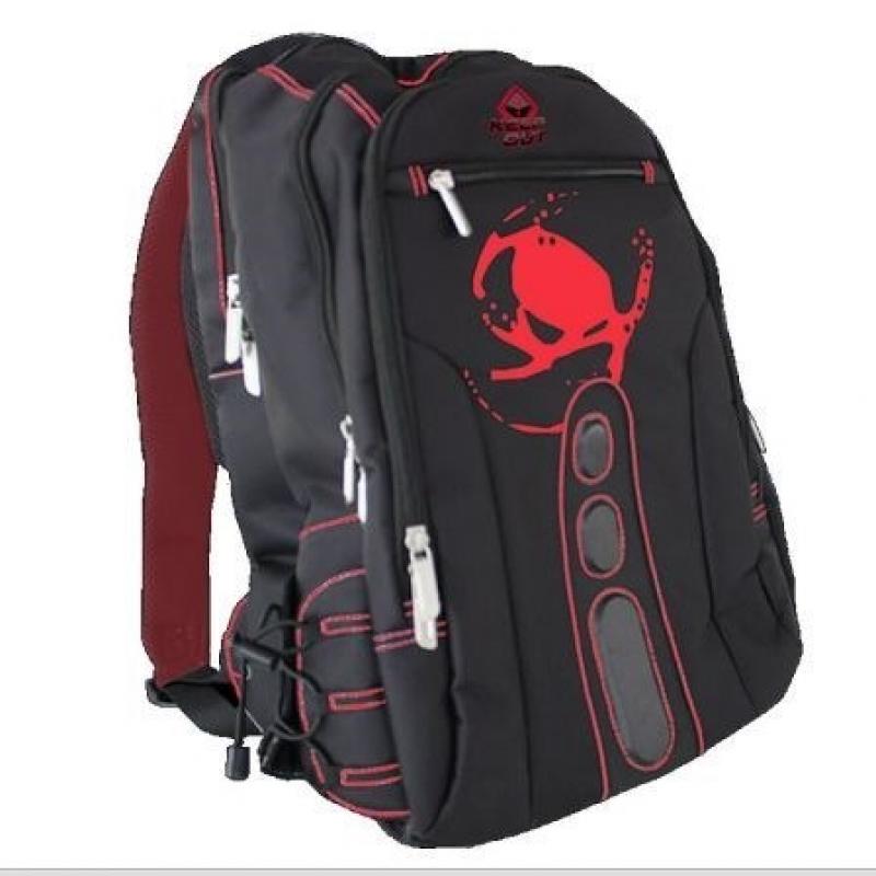 MOCHILA KEEP OUT BK7R NEGRA ROJA 15.6" - Imagen 1