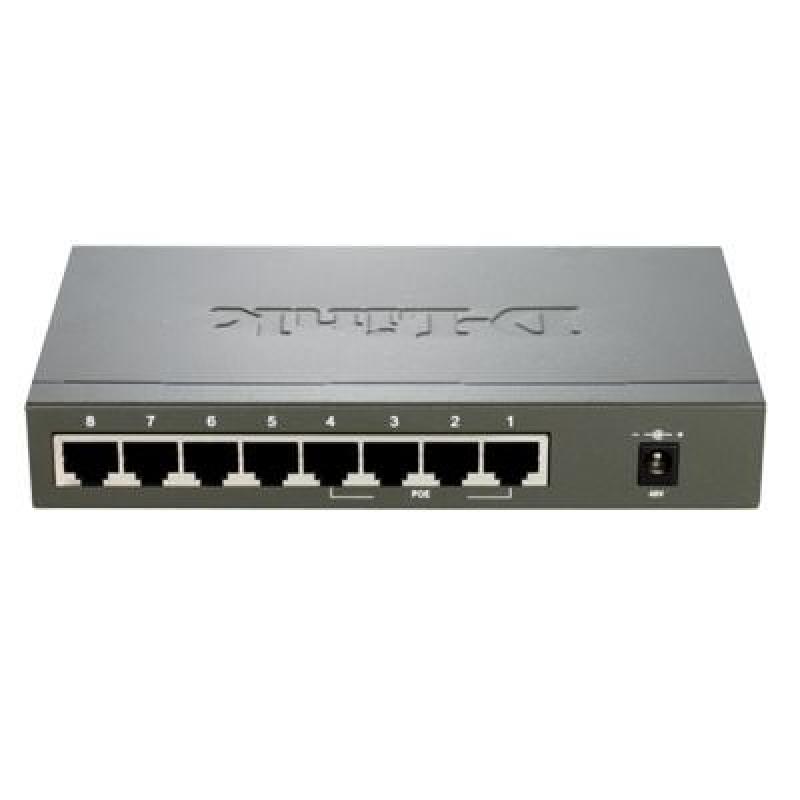 SWITCH D-LINK 8 PUERTOS 10-100 (4 PUERTOS POE) - Imagen 1