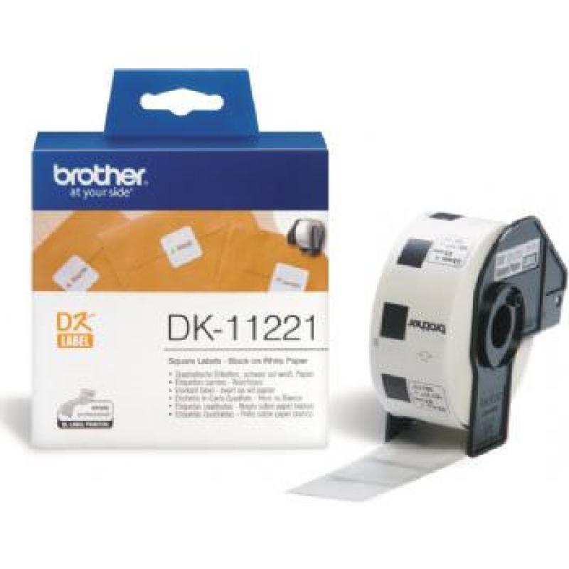 ETIQUETAS BROTHER 23X23MM PAPEL 1000 UDS - Imagen 1