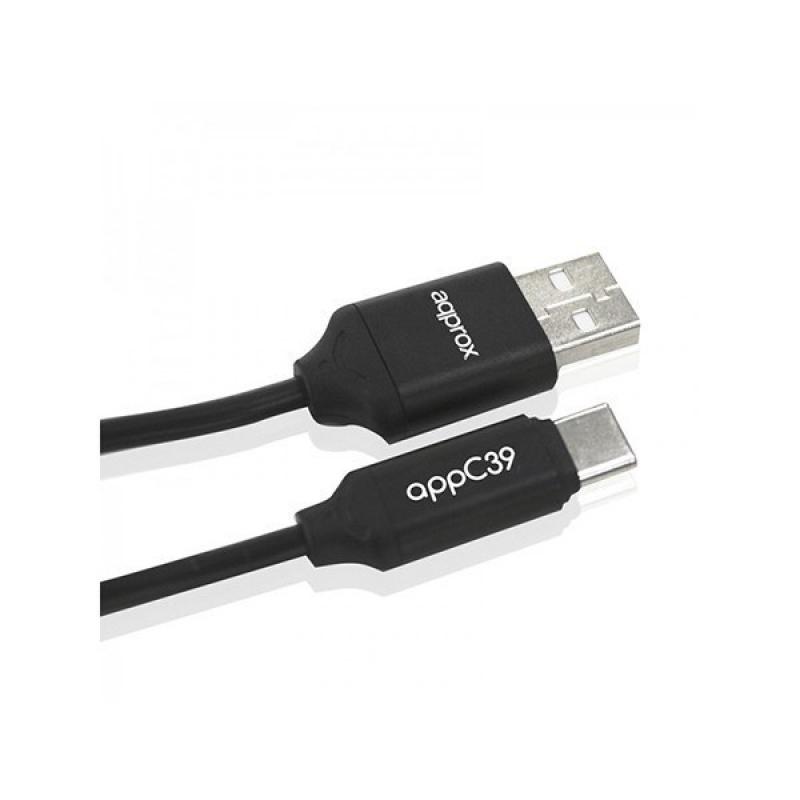 CABLE APPROX USB 2.0 A MICRO USB-C APPC39 - Imagen 1