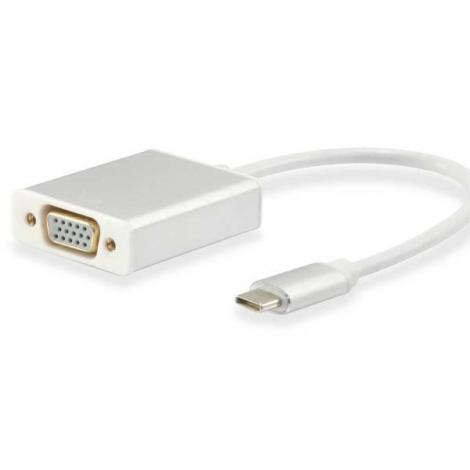 CABLE EQUIP ADAPTADOR USB-C MACHO - VGA HEMBRA - Imagen 1