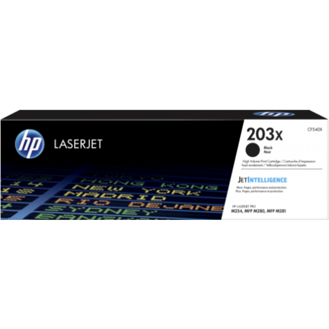 TONER HP 203X NEGRO LASERJET M254 M280 NEGRO - Imagen 1