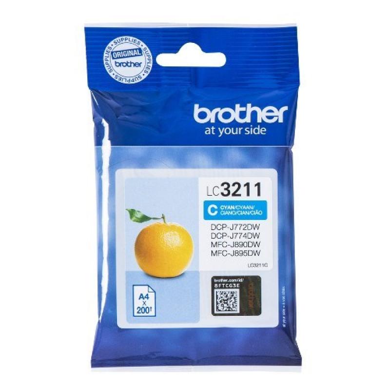 CARTUCHO BROTHER LC3211C 200PG CIAN - Imagen 1