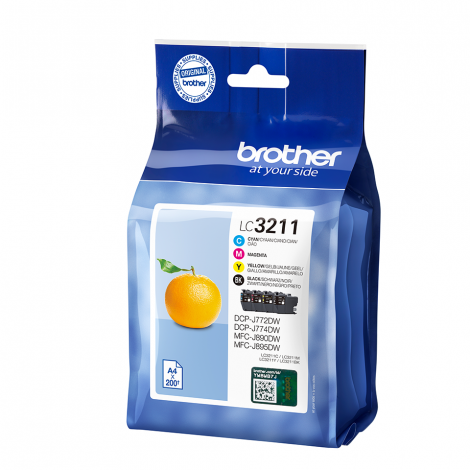 CARTUCHO BROTHER LC3211 200PG PACK 4 COLORES - Imagen 1