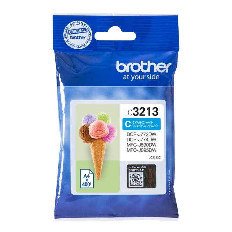 CARTUCHO BROTHER LC3213C 400PG CIAN - Imagen 1