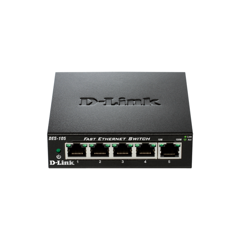 SWITCH D-LINK 5 PUERTOS 10-100 METALICO - Imagen 1