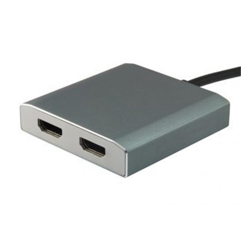 ADAPTADOR EQUIP USB-C A 2 HDMI HEMBRA - Imagen 1