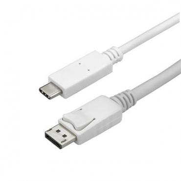 STARTECH CABLE USB-C A DISPLAYPORT 1M 4K 60HZ BLAN - Imagen 1