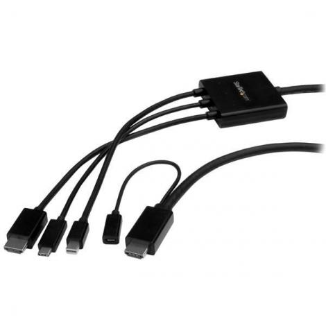 STARTECH CABLE USB-C, HDMI MINI DP A HDMI 2M - Imagen 1