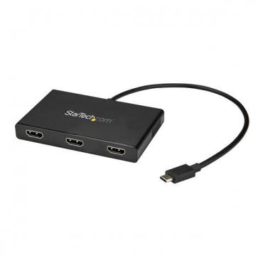 STARTECH SPLITTER USB-C A 3 PUERTOS HDMI HUB MST - Imagen 1